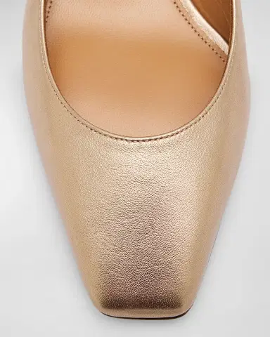 Aquazzura Metallic Bow Slingback Ballerina Pumps | Thumbnail 5 Aquazzura Metallic Bow Slingback Ballerina Pumps | Thumbnail 5