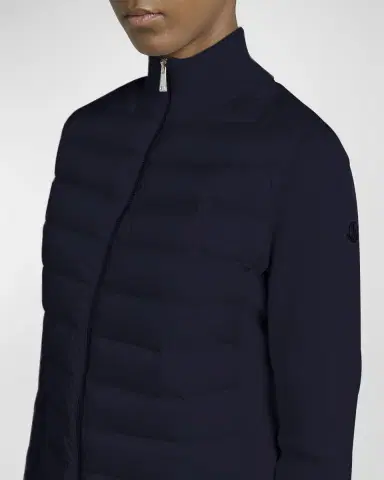 Moncler Hybrid Puffer Cardigan | Thumbnail 4 Moncler Hybrid Puffer Cardigan | Thumbnail 4