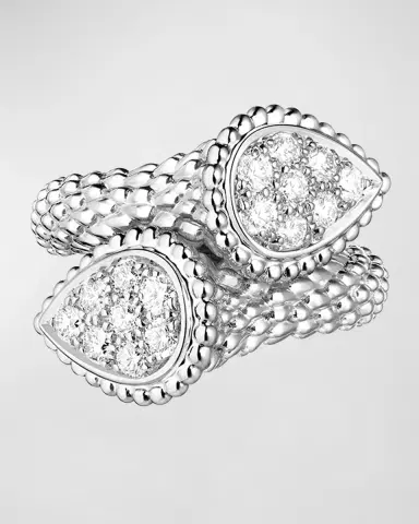Boucheron Serpent Boheme 18k White Gold Diamond Bypass Ring, EU 52 / US 6 | Thumbnail 3 Boucheron Serpent Boheme 18k White Gold Diamond Bypass Ring, EU 52 / US 6 | Thumbnail 3
