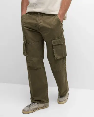 Golden Goose Men's Journey Garment-Dyed Cotton Cargo Pants | Thumbnail 6 Golden Goose Men's Journey Garment-Dyed Cotton Cargo Pants | Thumbnail 6