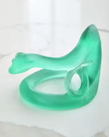 Daum Horoscope Snake Leaded Crystal Statue | Thumbnail 3 Daum Horoscope Snake Leaded Crystal Statue | Thumbnail 3