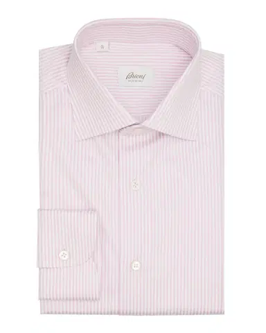 Brioni Men's Cotton Bengal Stripe Dress Shirt | Thumbnail 2 Brioni Men's Cotton Bengal Stripe Dress Shirt | Thumbnail 2