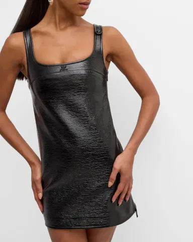 Courrèges Re-Edition A-Line Vinyl Mini Dress | Thumbnail 7 Courrèges Re-Edition A-Line Vinyl Mini Dress | Thumbnail 7