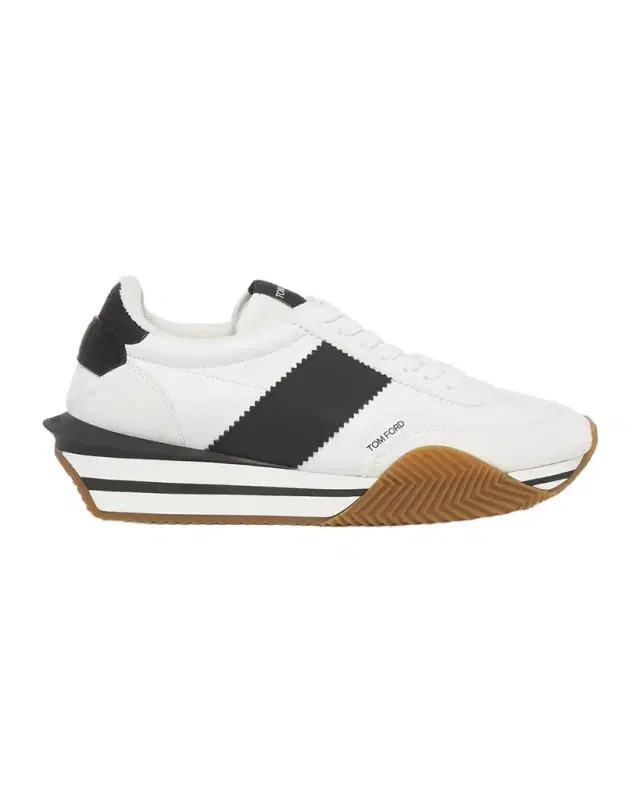Men 's James Nylon and Suede Sneakers Men 's James Nylon and Suede Sneakers