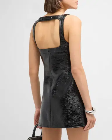 Courrèges Reedition Vinyl A-Line Mini Dress | Thumbnail 6 Courrèges Reedition Vinyl A-Line Mini Dress | Thumbnail 6