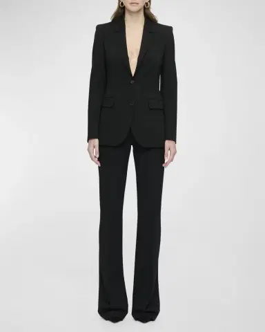 CALLAS MILANO Andre Single-Breasted Topstitch Blazer | Thumbnail 2 CALLAS MILANO Andre Single-Breasted Topstitch Blazer | Thumbnail 2