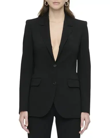 CALLAS MILANO Andre Single-Breasted Topstitch Blazer | Thumbnail 1 CALLAS MILANO Andre Single-Breasted Topstitch Blazer | Thumbnail 1