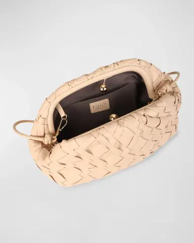 Rafe Aya Frame Woven Leather Clutch Bag | Thumbnail 3 Rafe Aya Frame Woven Leather Clutch Bag | Thumbnail 3