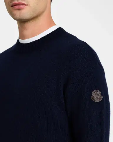 Moncler Men's Wool-Cashmere Sweater | Thumbnail 4 Moncler Men's Wool-Cashmere Sweater | Thumbnail 4