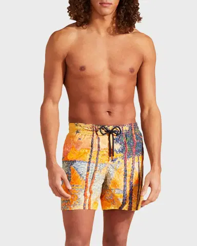 Vilebrequin Men's Impressionist Swim Trunks | Thumbnail 3 Vilebrequin Men's Impressionist Swim Trunks | Thumbnail 3