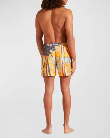 Vilebrequin Men's Impressionist Swim Trunks | Thumbnail 4 Vilebrequin Men's Impressionist Swim Trunks | Thumbnail 4