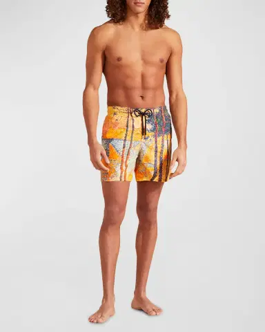 Vilebrequin Men's Impressionist Swim Trunks | Thumbnail 5 Vilebrequin Men's Impressionist Swim Trunks | Thumbnail 5