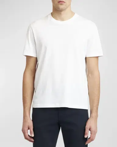 Brioni Men's Cotton Crewneck T-Shirt | Thumbnail 3 Brioni Men's Cotton Crewneck T-Shirt | Thumbnail 3