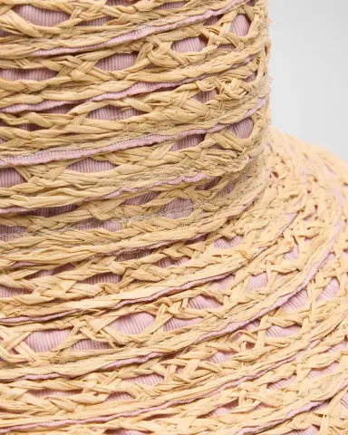 Gigi Burris Ida Grosgrain & Straw Bucket Hat | Thumbnail 2 Gigi Burris Ida Grosgrain & Straw Bucket Hat | Thumbnail 2