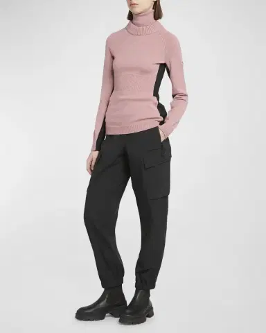 Moncler Grenoble Wool and Fleece Turtleneck Sweater | Thumbnail 2 Moncler Grenoble Wool and Fleece Turtleneck Sweater | Thumbnail 2