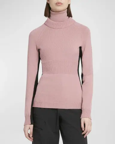 Moncler Grenoble Wool and Fleece Turtleneck Sweater | Thumbnail 4 Moncler Grenoble Wool and Fleece Turtleneck Sweater | Thumbnail 4