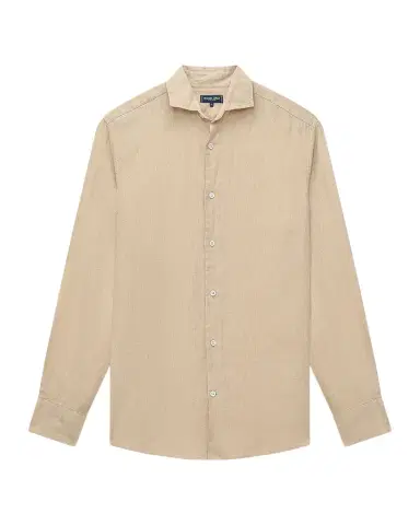 Frescobol Carioca Men's Antonio Linen Casual Button-Down Shirt | Thumbnail 1 Frescobol Carioca Men's Antonio Linen Casual Button-Down Shirt | Thumbnail 1