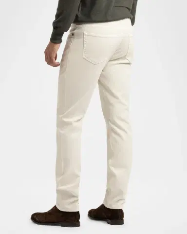 Boglioli Men's Washed Cotton 5-Pocket Pants | Thumbnail 2 Boglioli Men's Washed Cotton 5-Pocket Pants | Thumbnail 2