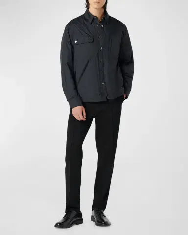 Bugatchi Men's Nylon Shirt Jacket | Thumbnail 2 Bugatchi Men's Nylon Shirt Jacket | Thumbnail 2