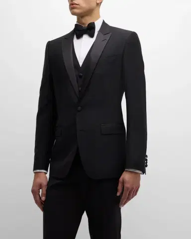 Dolce & Gabbana Men's Martini-Fit Tuxedo Suit | Thumbnail 4 Dolce & Gabbana Men's Martini-Fit Tuxedo Suit | Thumbnail 4