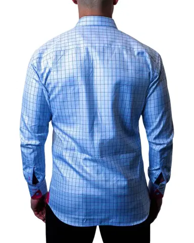 Maceoo Men's Einstein Check Dress Shirt | Thumbnail 1 Maceoo Men's Einstein Check Dress Shirt | Thumbnail 1