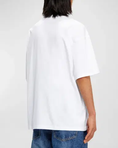 Diesel Men's T-Shirt with Embroidered D Patch | Thumbnail 3 Diesel Men's T-Shirt with Embroidered D Patch | Thumbnail 3