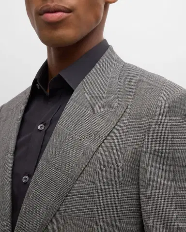 Tom Ford Men's Shelton Prince of Wales Suit | Thumbnail 2 Tom Ford Men's Shelton Prince of Wales Suit | Thumbnail 2