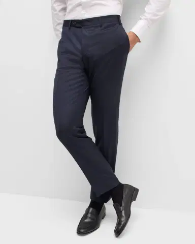 Canali Men's Solid 150s Wool Twill Pants | Thumbnail 5 Canali Men's Solid 150s Wool Twill Pants | Thumbnail 5