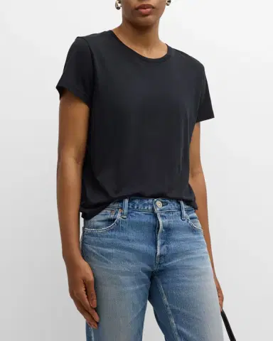 Rails Classic Luxe Cotton Jersey Crewneck T-Shirt | Thumbnail 4 Rails Classic Luxe Cotton Jersey Crewneck T-Shirt | Thumbnail 4