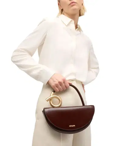 Cult Gaia Azariah Leather Coil Top-Handle Bag | Thumbnail 1 Cult Gaia Azariah Leather Coil Top-Handle Bag | Thumbnail 1