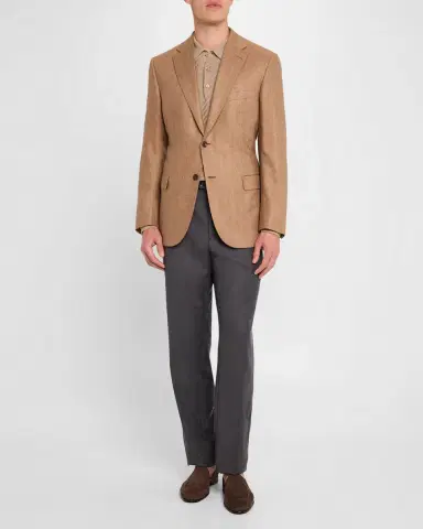 Brioni Men's Herringbone Blazer | Thumbnail 2 Brioni Men's Herringbone Blazer | Thumbnail 2