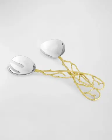 Michael Aram Butterfly Ginkgo White & Gold Serving Set | Thumbnail 3 Michael Aram Butterfly Ginkgo White & Gold Serving Set | Thumbnail 3