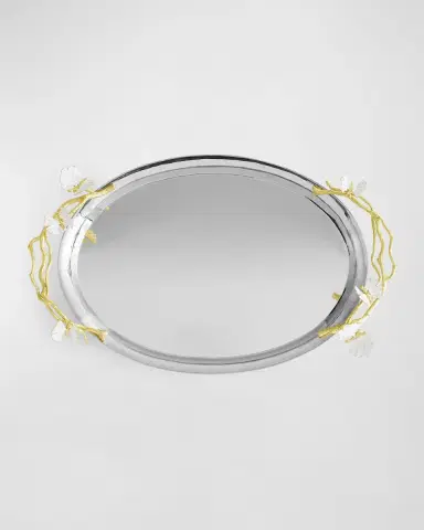 Michael Aram Butterfly Ginkgo White & Gold Large Tray | Thumbnail 3 Michael Aram Butterfly Ginkgo White & Gold Large Tray | Thumbnail 3
