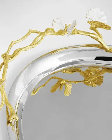 Michael Aram Butterfly Ginkgo White & Gold Large Tray | Thumbnail 4 Michael Aram Butterfly Ginkgo White & Gold Large Tray | Thumbnail 4
