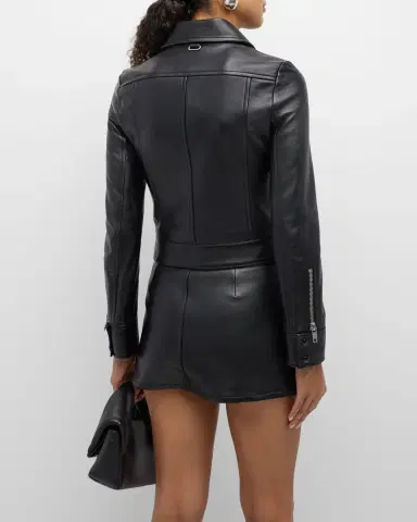 Courrèges Buckle Leather Biker Jacket | Thumbnail 5 Courrèges Buckle Leather Biker Jacket | Thumbnail 5