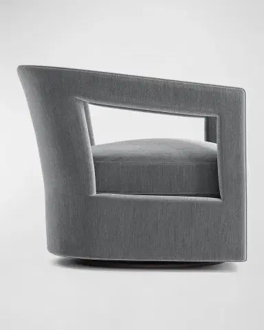 Bernhardt Interiors Alana Icy Slate Blue Swivel Chair | Thumbnail 2 Bernhardt Interiors Alana Icy Slate Blue Swivel Chair | Thumbnail 2