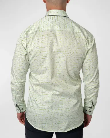 Maceoo Men's Contrast-Reverse Patterned Dress Shirt | Thumbnail 2 Maceoo Men's Contrast-Reverse Patterned Dress Shirt | Thumbnail 2
