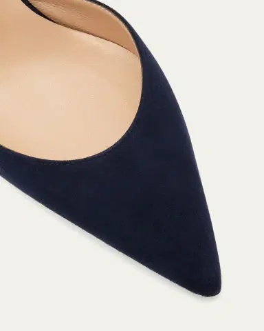 Manolo Blahnik Carolyne Kitten-Heel Halter Pumps | Thumbnail 9 Manolo Blahnik Carolyne Kitten-Heel Halter Pumps | Thumbnail 9