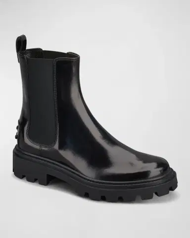 Tod 's Leather Chelsea Ankle Booties | Thumbnail 2 Tod 's Leather Chelsea Ankle Booties | Thumbnail 2