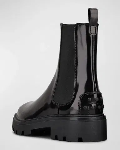 Tod 's Leather Chelsea Ankle Booties | Thumbnail 3 Tod 's Leather Chelsea Ankle Booties | Thumbnail 3
