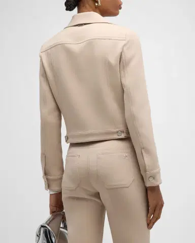 Courrèges Signature Twill Trucker Jacket | Thumbnail 11 Courrèges Signature Twill Trucker Jacket | Thumbnail 11