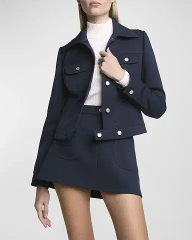 Courrèges Signature Twill Trucker Jacket | Thumbnail 18 Courrèges Signature Twill Trucker Jacket | Thumbnail 18