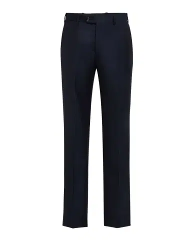 Giorgio Armani Men's Flat-Front Twill Trousers | Thumbnail 1 Giorgio Armani Men's Flat-Front Twill Trousers | Thumbnail 1