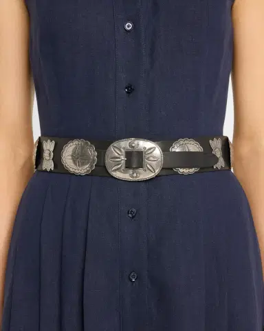 Ralph Lauren Collection Leather Cast Concho Belt | Thumbnail 2 Ralph Lauren Collection Leather Cast Concho Belt | Thumbnail 2