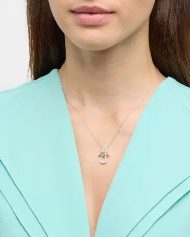 Roberto Coin 18K Gold Diamond Angel Pendant Necklace | Thumbnail 2 Roberto Coin 18K Gold Diamond Angel Pendant Necklace | Thumbnail 2