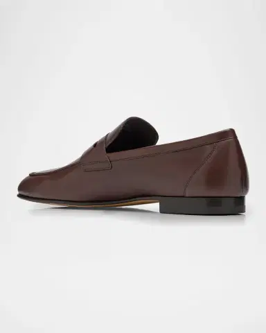 Tod's Men's Leather Penny Loafers | Thumbnail 2 Tod's Men's Leather Penny Loafers | Thumbnail 2