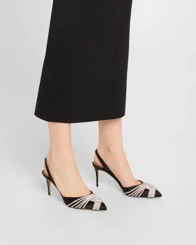 Aquazzura Satin Gatsby Slingback Pumps | Thumbnail 2 Aquazzura Satin Gatsby Slingback Pumps | Thumbnail 2