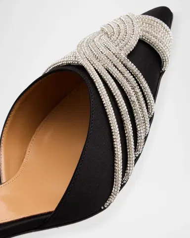 Aquazzura Satin Gatsby Slingback Pumps | Thumbnail 5 Aquazzura Satin Gatsby Slingback Pumps | Thumbnail 5