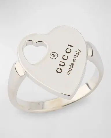 Gucci Trademark Cut-Out Heart Ring | Thumbnail 2 Gucci Trademark Cut-Out Heart Ring | Thumbnail 2