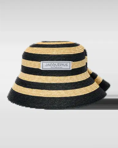 Jacquemus La Chapeau Vela Striped Raffia Bucket Hat | Thumbnail 2 Jacquemus La Chapeau Vela Striped Raffia Bucket Hat | Thumbnail 2